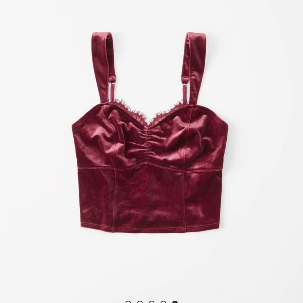 BLACK* Velvet Cropped Cami
